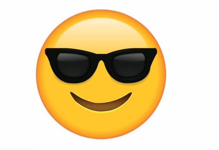 Face with sunglasses emoji