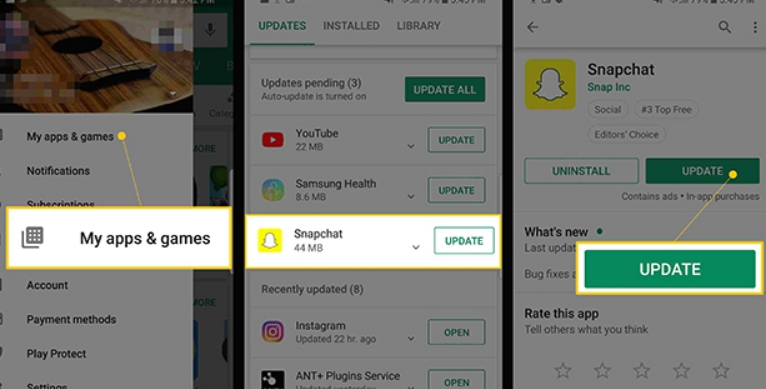 Update Snapchat app